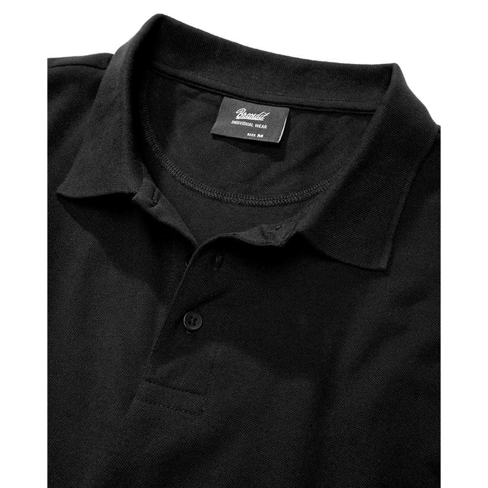 Brandit - Pique Short Sleeve Polo hemd - Schwarz